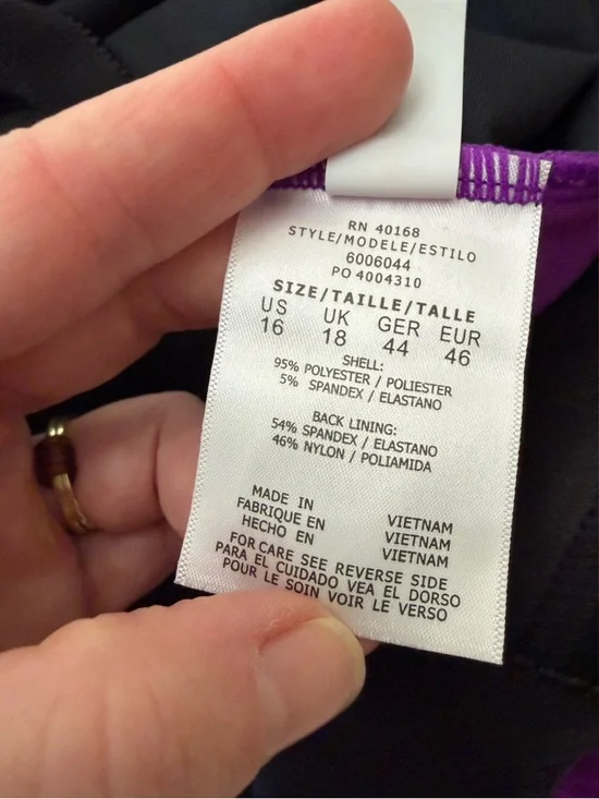 Magicsuit Purple Rita Tankini Swim Top - NWT - 16 - Picture 9 of 12